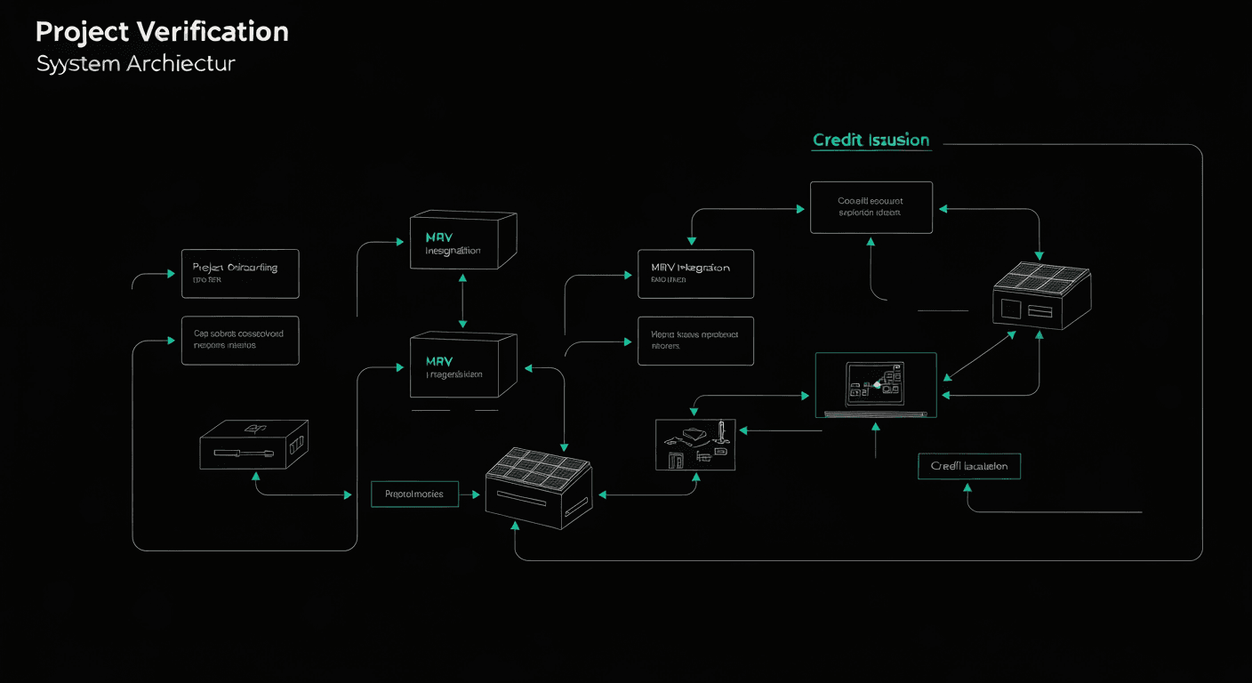 System architecture diagram showing verification workflow